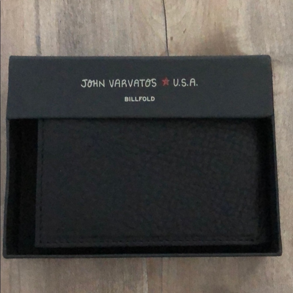 John Varvatos black wallet